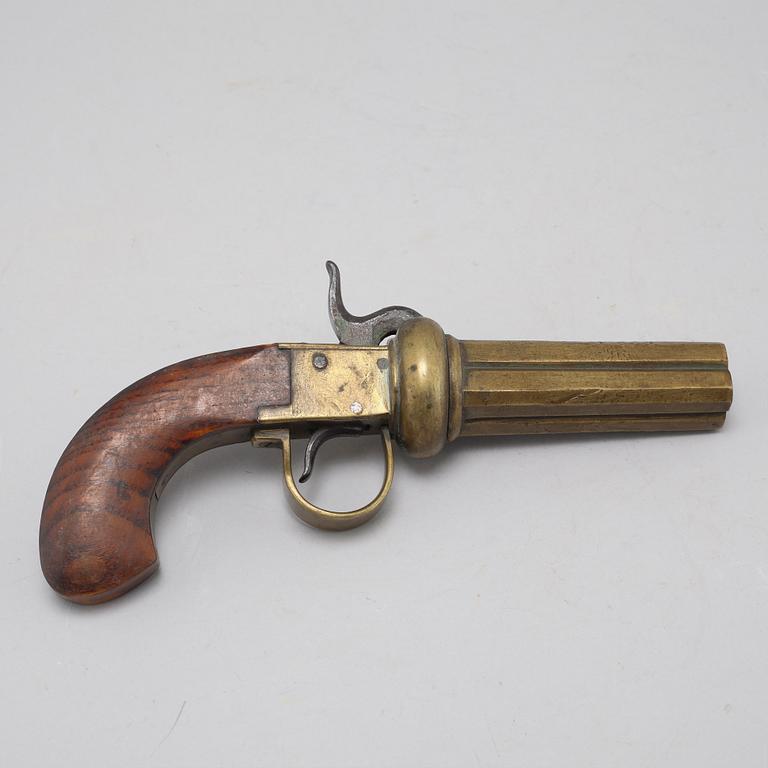 A percussion gun by Johan Engholm from Ödestugu, mid 19th century.