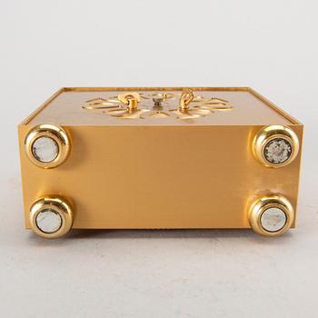 A 1960's Swiss Jaeger Le Coultre 8-days desk clock.