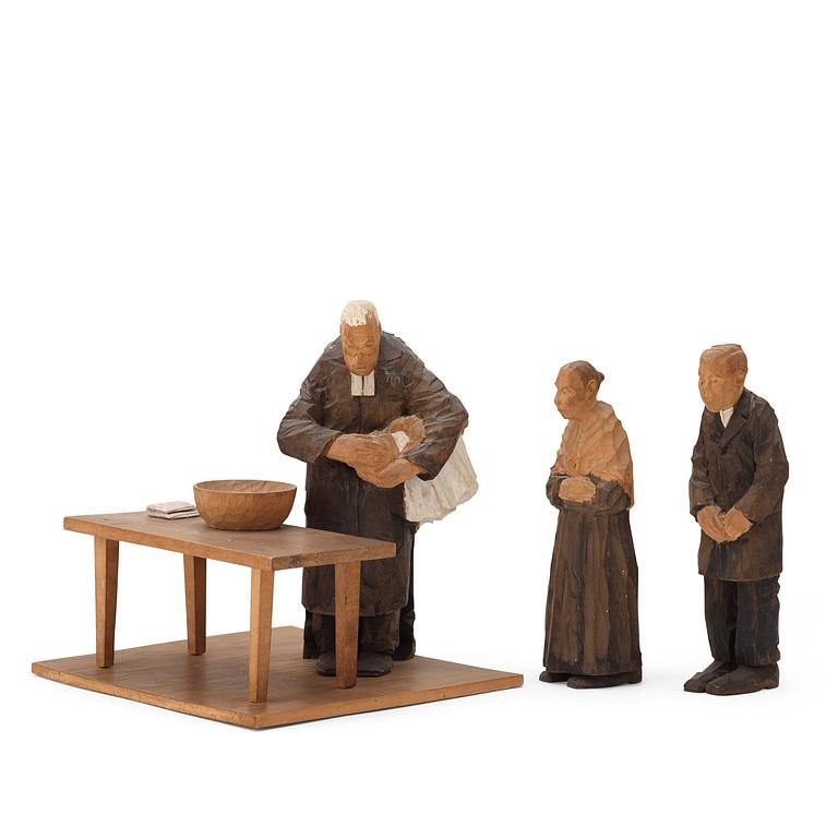 Axel Petersson Döderhultarn, "Barndop" (3).