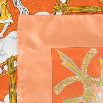 HERMÈS, a "Cavaliers des Nuages" scarf.