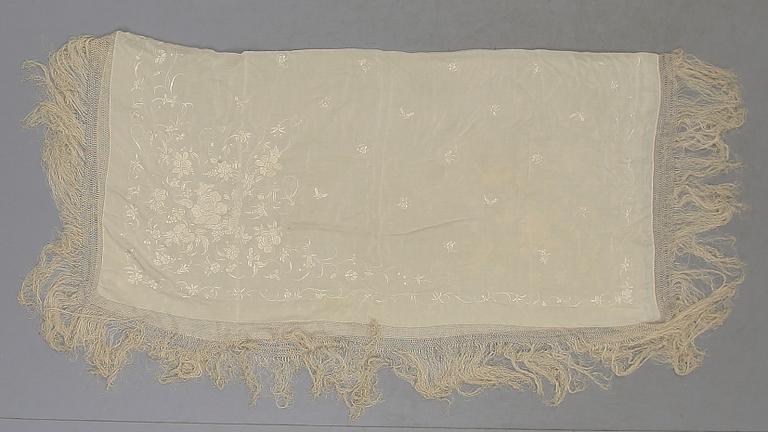 FLYGELDUK, siden, 1800-tal.