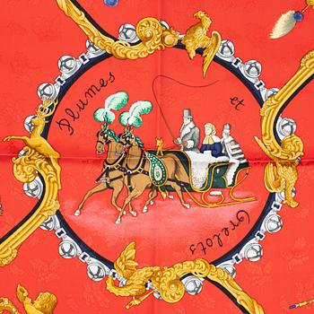 Hermès, scarf, "Plumes et Grelots".