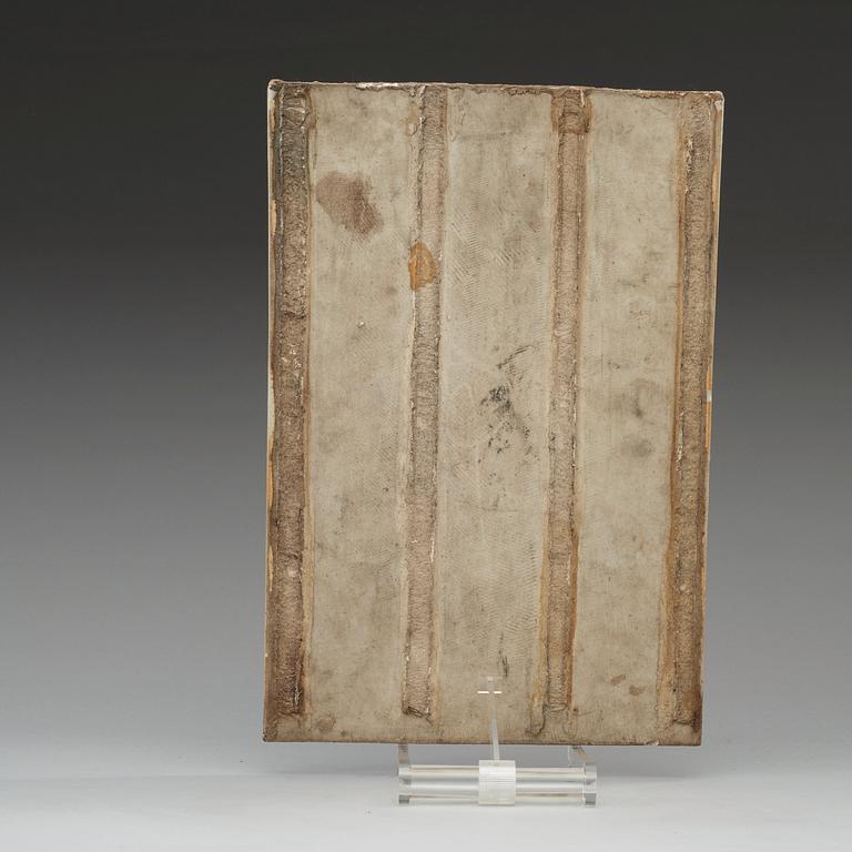A famille rose placque, Qing dynasty, circa 1900.