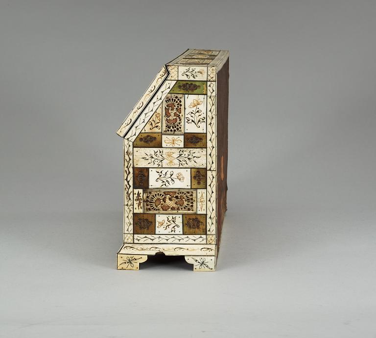 A Russian 18/19th Century miniature bureau.