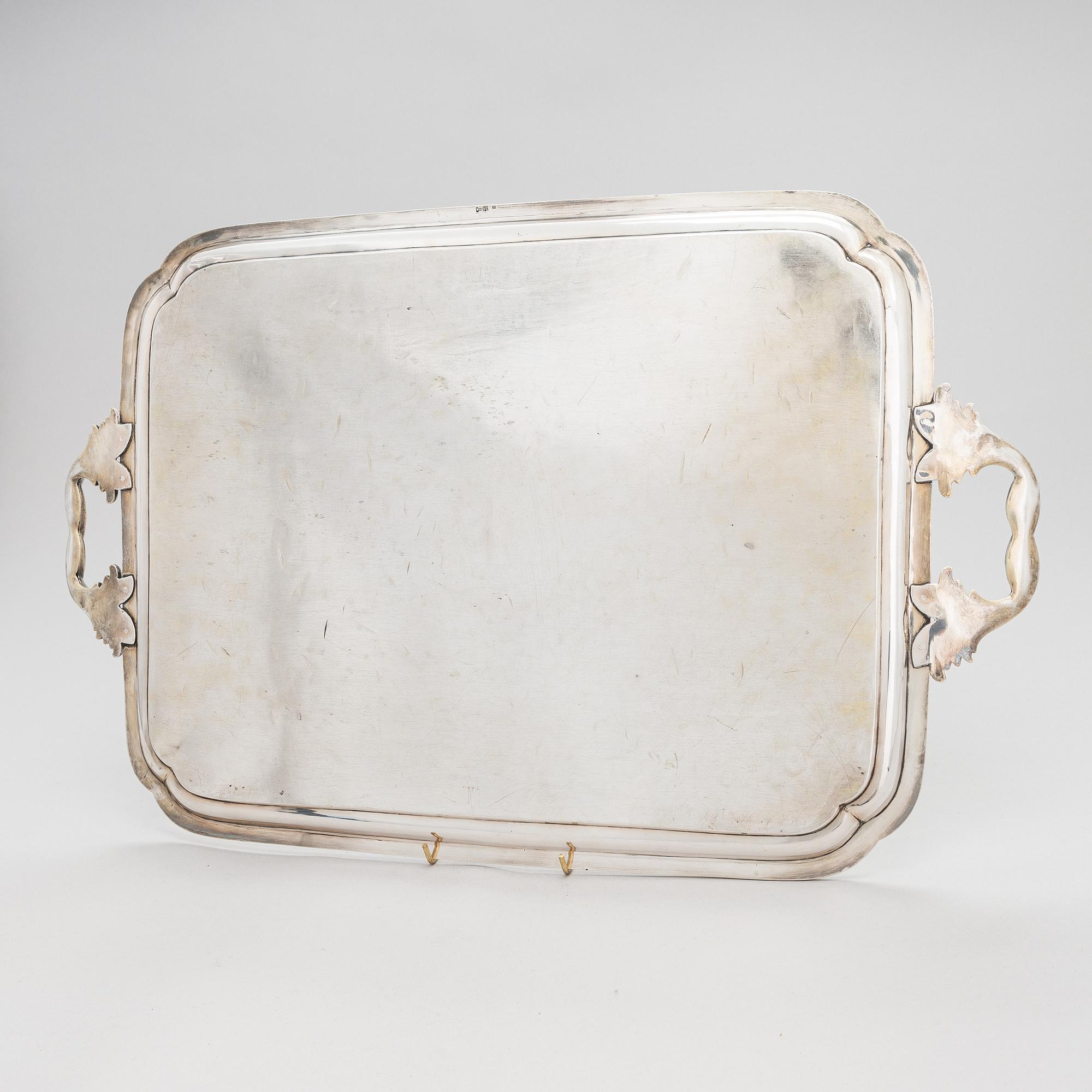 A silver tray, Moscow, Russia 1884.