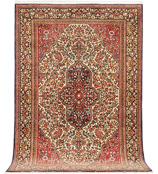 A Ghom rug, c. 202 x 137 cm.