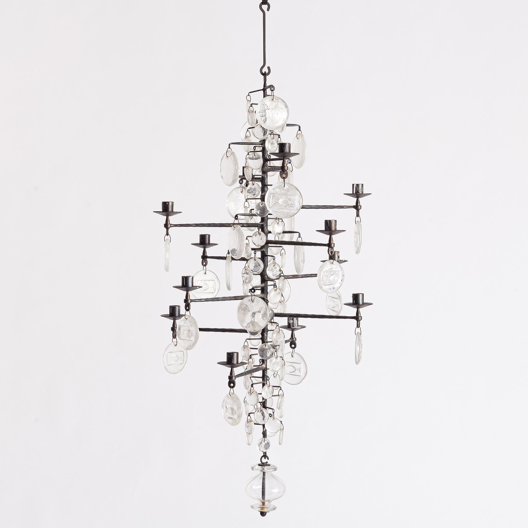 Erik Höglund, a chandelier, Boda Smide.