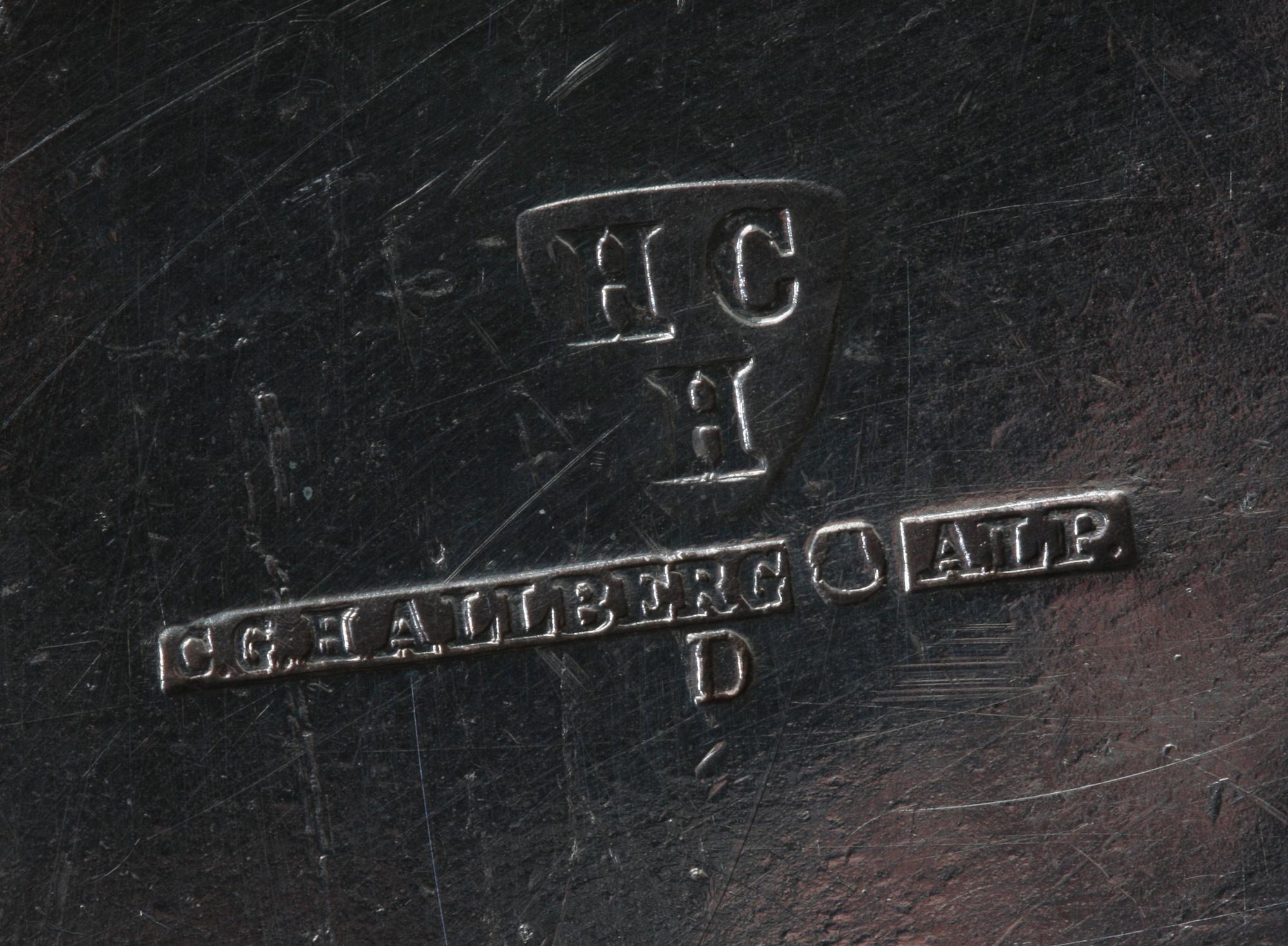 KANNOR, ett par, nysilver.
Proveniens: Git Gay.