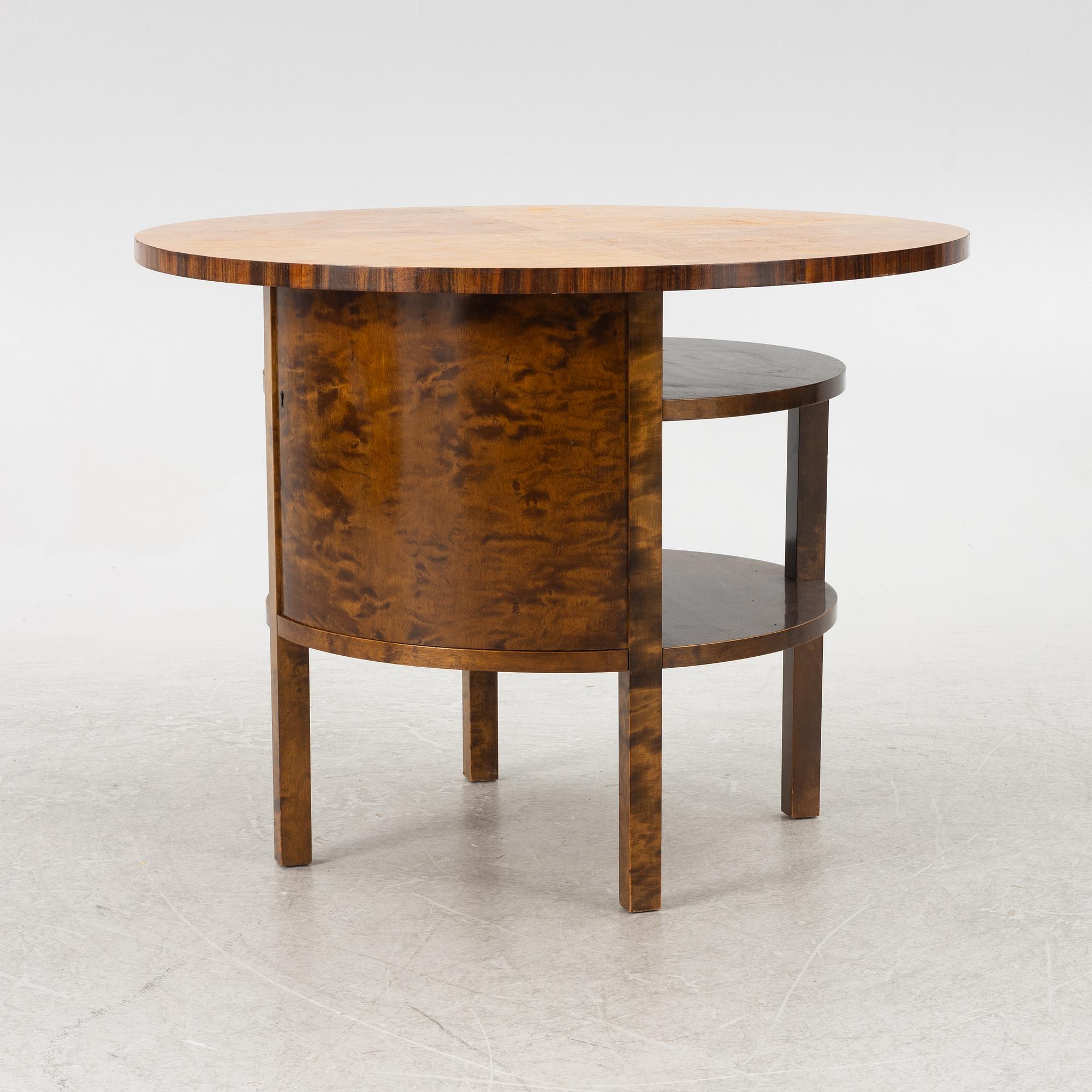 A table with cabinet, 1930's.