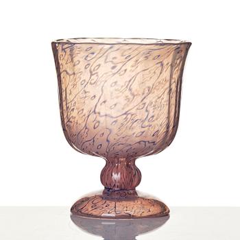 Simon Gate, a graal glass goblet, Orrefors, 1918.