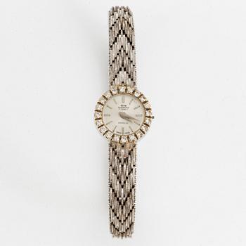 White gold and eight-cut diamond watch.