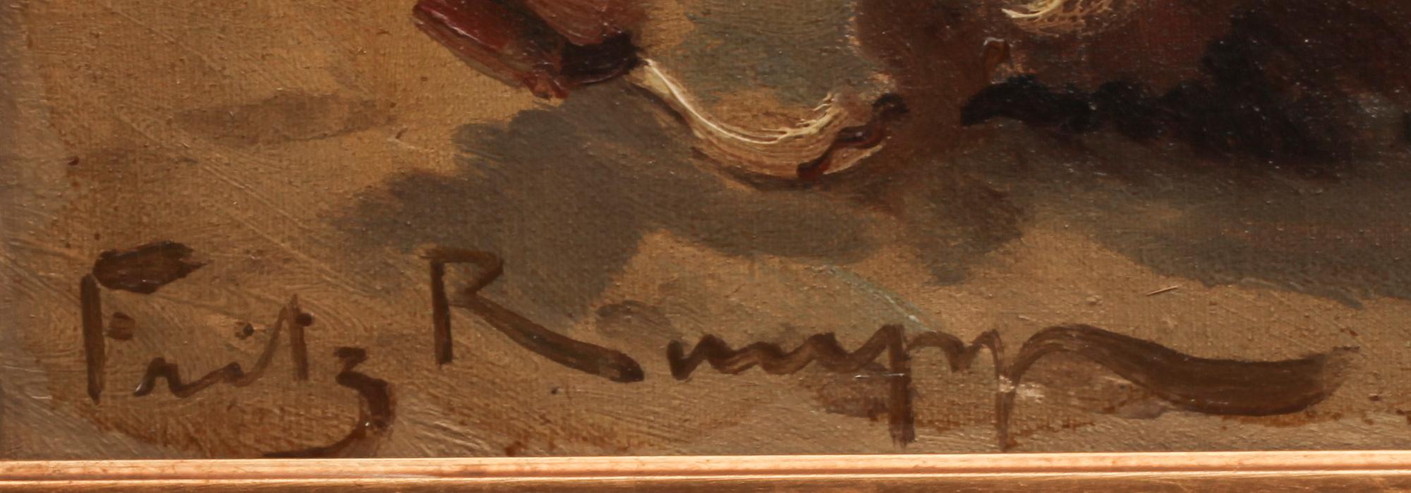 OKÄND KONSTNÄR, olja på duk, sign, 1900-talets början.
