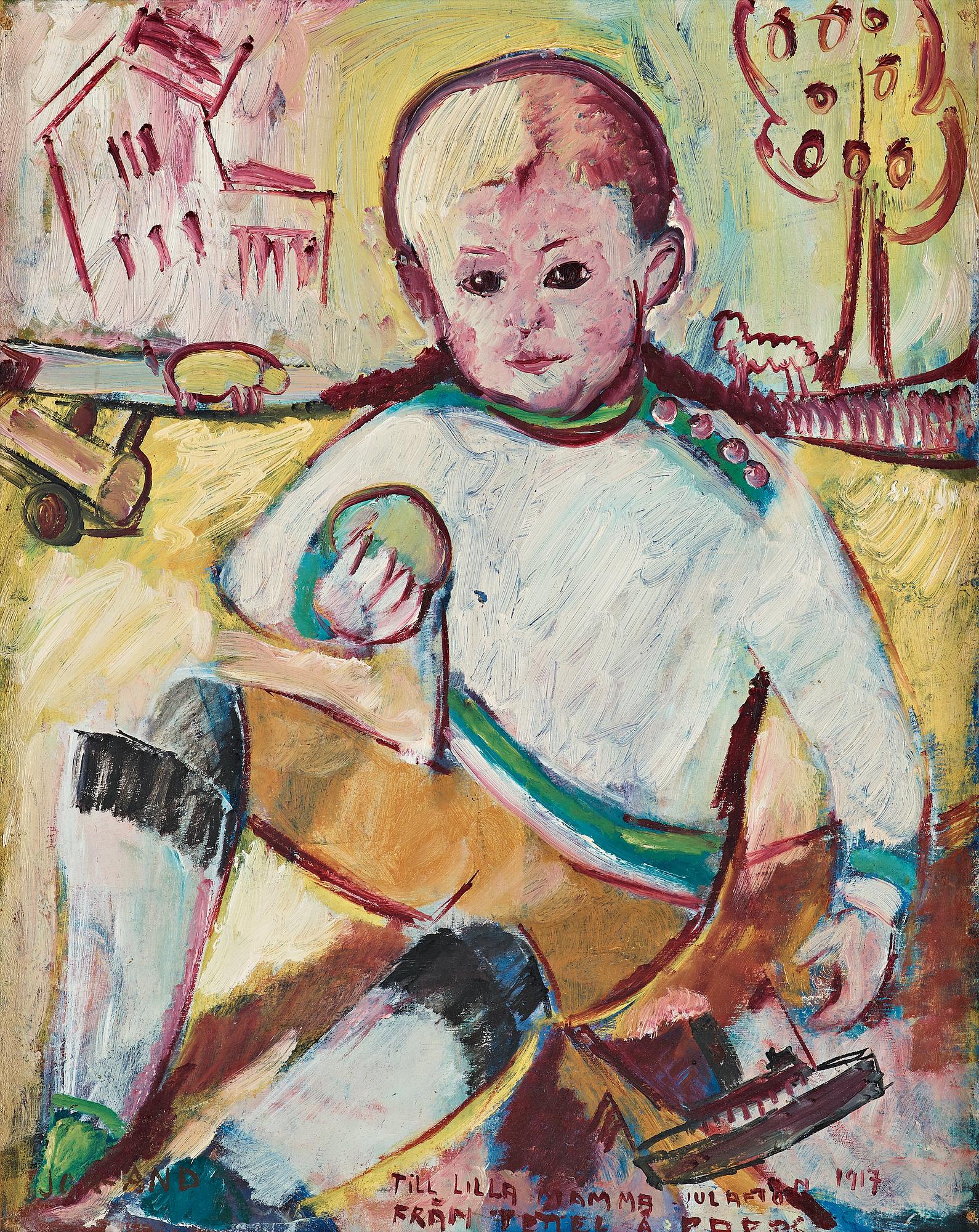 John Jon-And, "Pojke med äpple - I lekvrån".