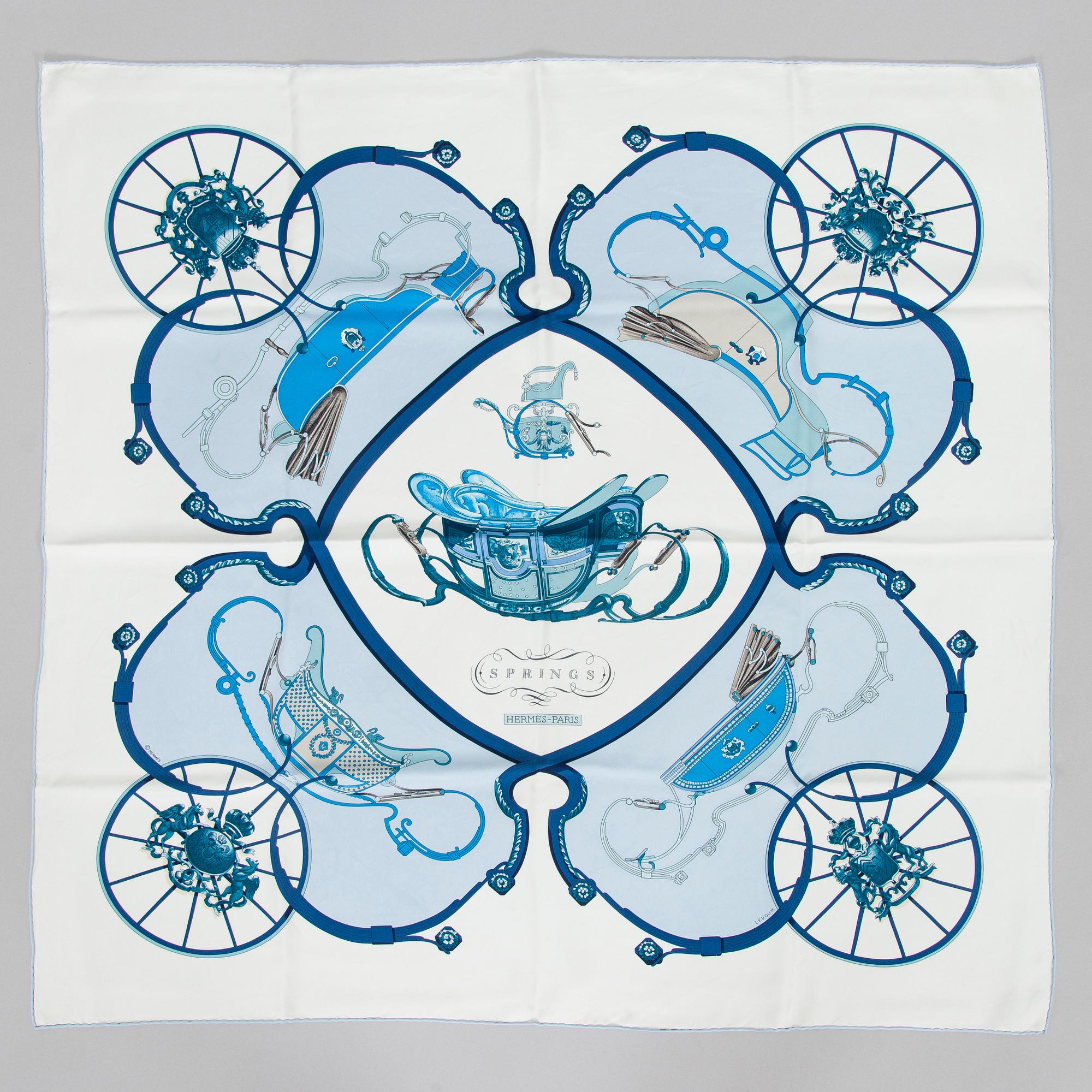 Hermès, scarf, "Springs".