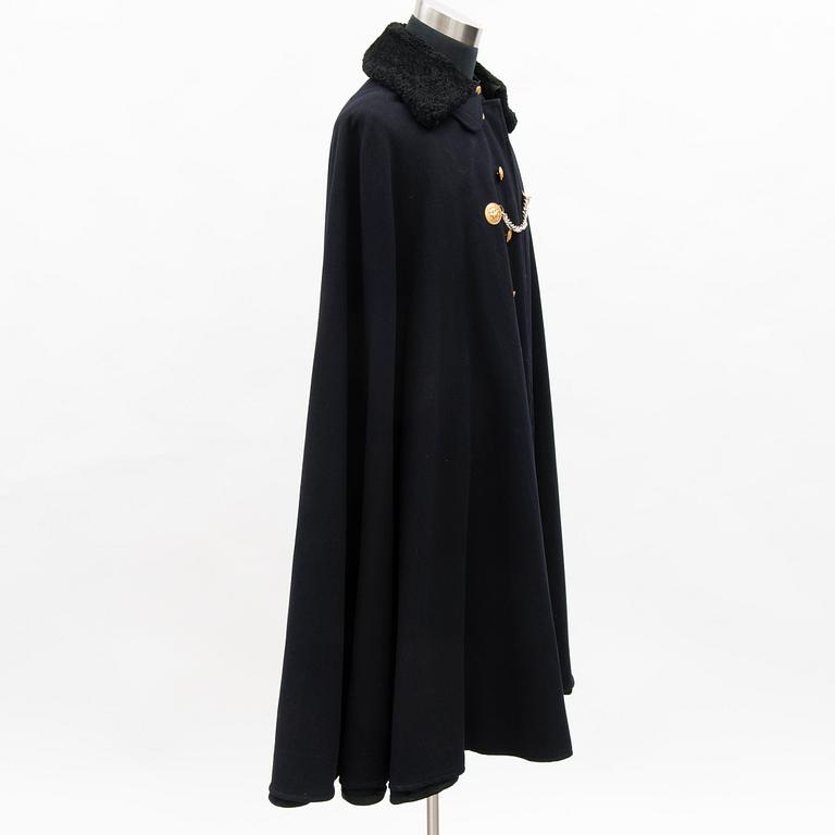 A Finnish naval officer's mess uniform and cape, second half of 20th Century.