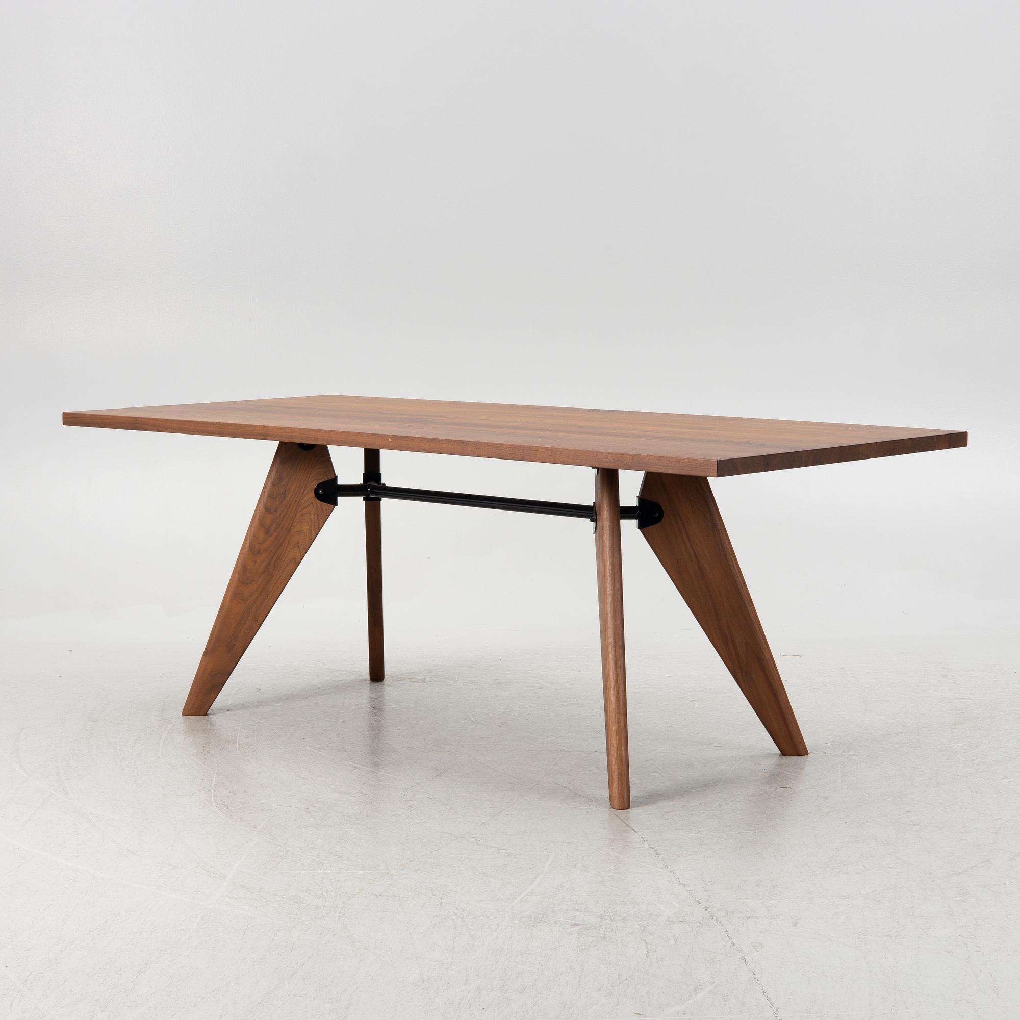 Jean Prouvé, an "EM" dining table, Vitra, 2017.