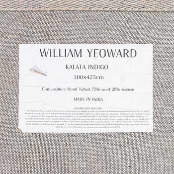 William Yeoward, a 'Kalata Indigo' carpet, circa 425 x 300 cm.