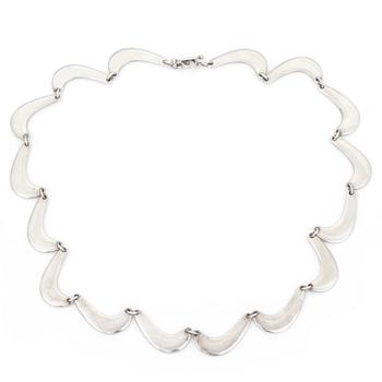 HALSKEDJA, sterling silver 925/1000, modell nr. 276, Georg Jensen, Köpenhamn.  Vikt 47 g.