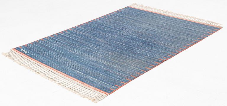 Märta Måås-Fjetterström, a rug, "T.matta, blå". Rag rug, flat weave, 193 x 147 cm. Signed AB MMF.