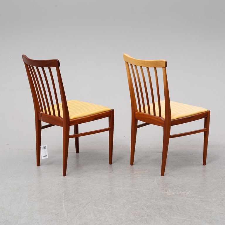 CARL MALMSTEN, A 'Herrgården' table with six chairs and two leaves.