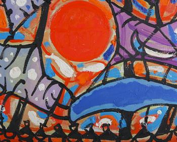 UNO VALLMAN, olja på duk, sign o dat 1966.