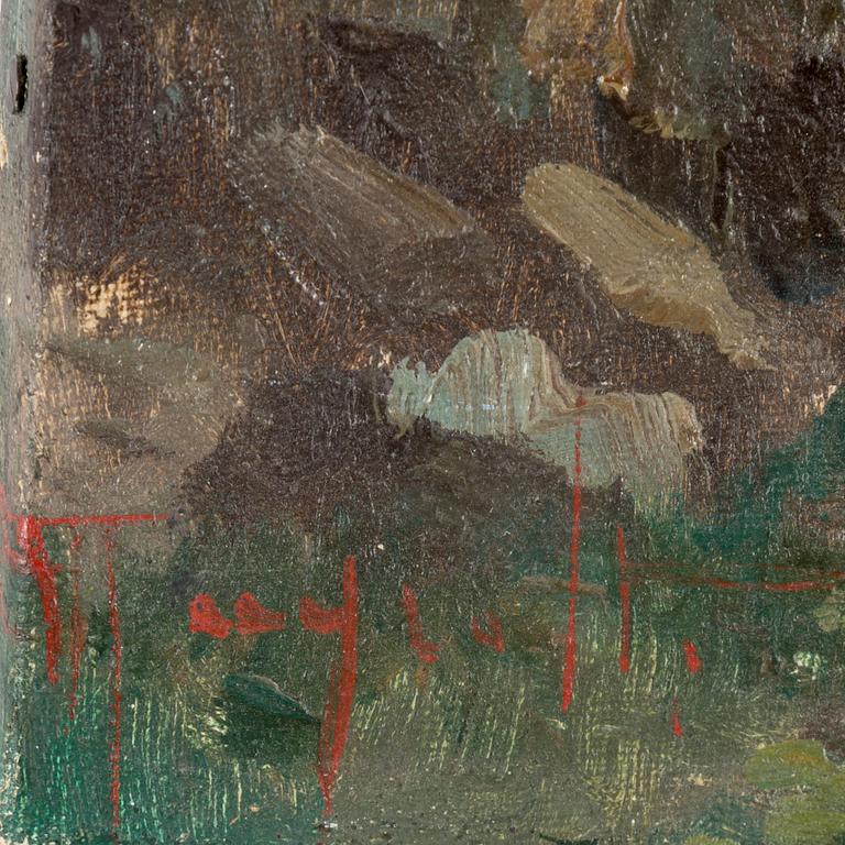 ERCOLE MAGROTTI, oil on canvas, signed.