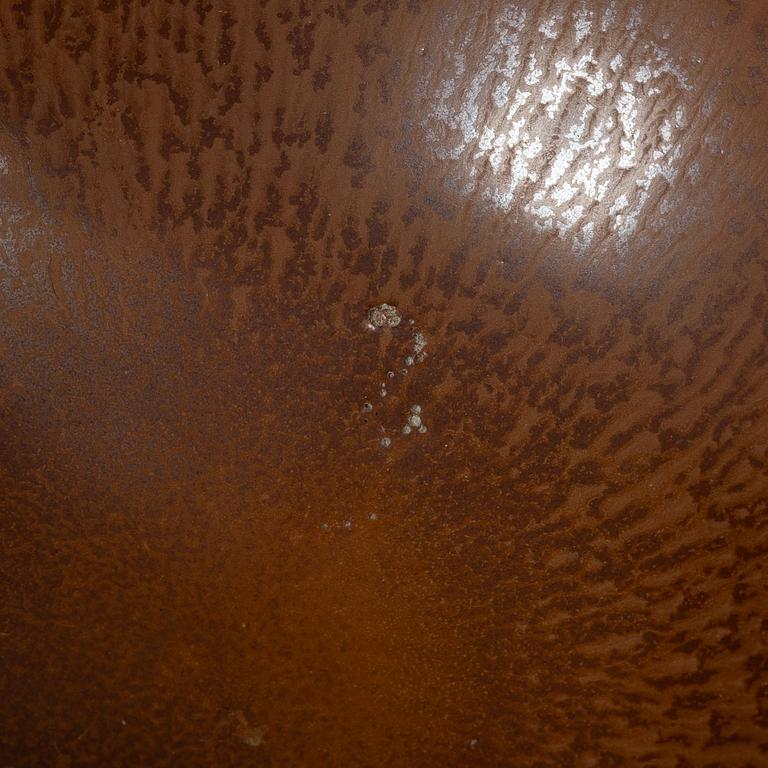 Berndt Friberg, a pair of bowls, and a vase, stoneware, Gustavsberg studio, 1954; 1972 and 1974.