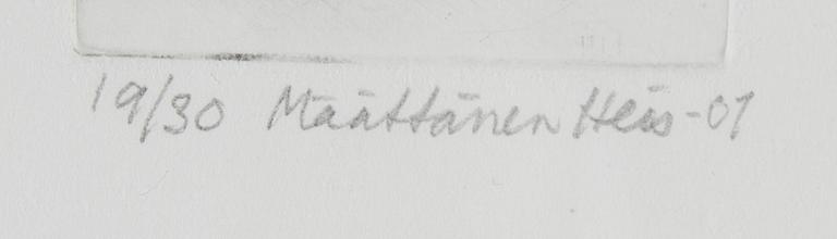 OUTI HEISKANEN, etsning, signerad och daterad -01, numrerad 19/30.