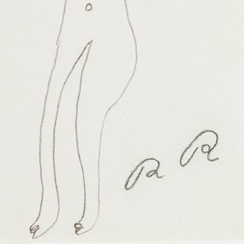 ROGER RISBERG, indian ink on paper, 1999, signed RR.