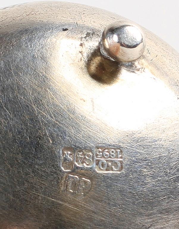 PARTI DIVERSE, 4 delar, lack och silver. Japan och Ryssland, 1800/1900-tal.