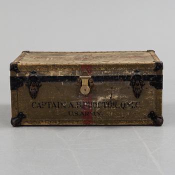 A 20 th century NEVER BREAK TRUNK, U.S. Army.