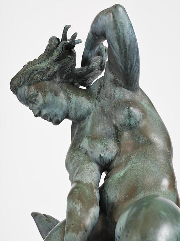 Carl Milles, "Solglitter" / "Najad på delfin" (Sunglitter / Naiad and dolphin).