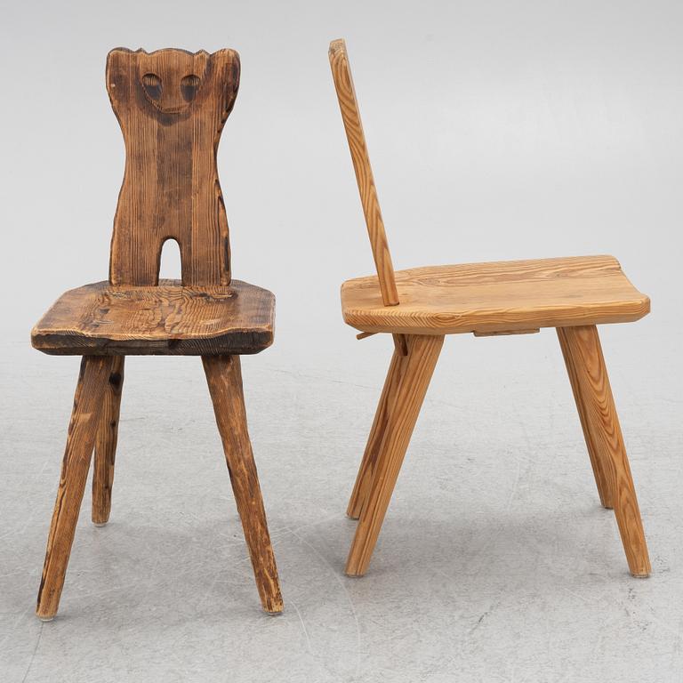 Dining group, 5 pieces, cabin furniture, mid-20th century.