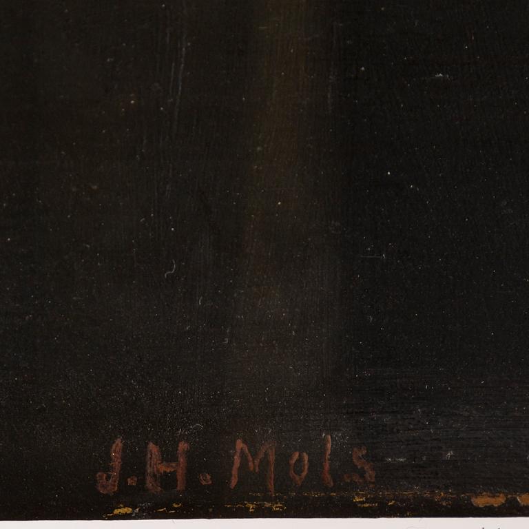 J.H MOLS, oil on panel, signed, 19th Century.