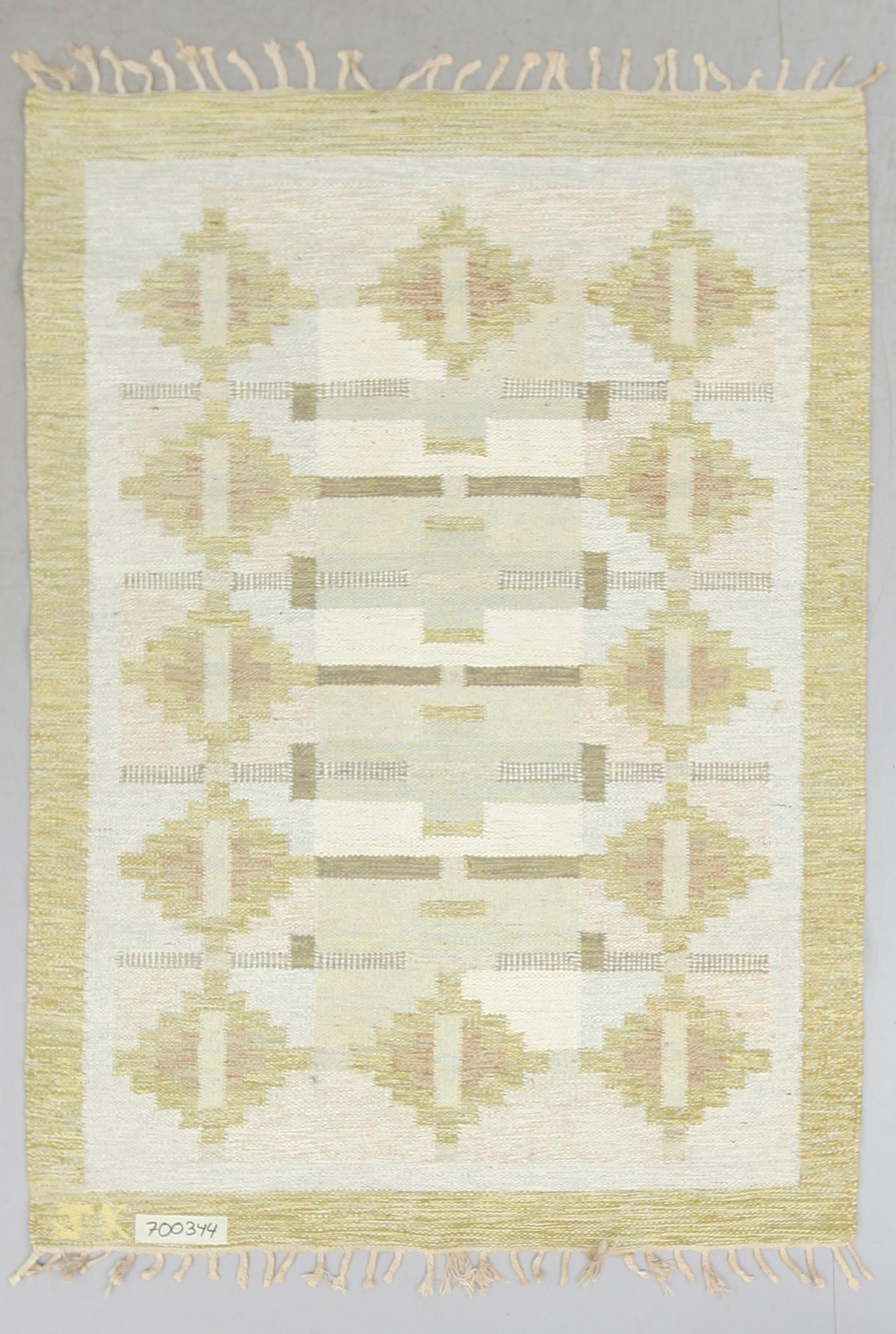 MATTA, rölakan, signerad JK, Karin Jönsson. Ca 202 x 147 cm.