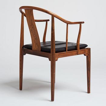Hans J. Wegner, a palisander 'China Chair', Fritz Hansen, Denmark 1966.