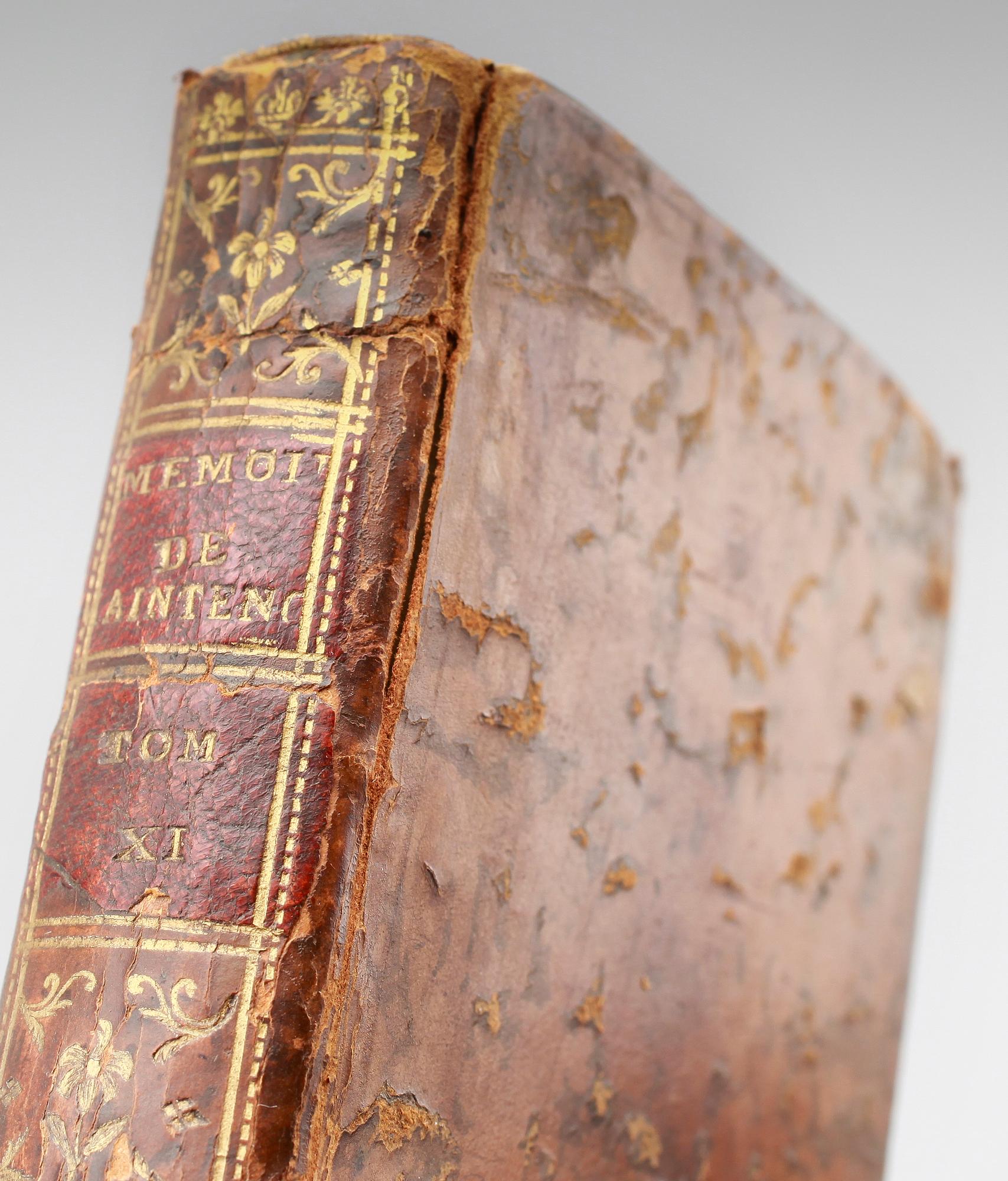 BÖCKER, 11 st, "Memoires de Madame de Maintenon", 1756.