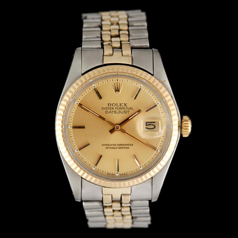 ARMBANDSUR, herr, Rolex Datejust, stål/guld, ca1978/1979.