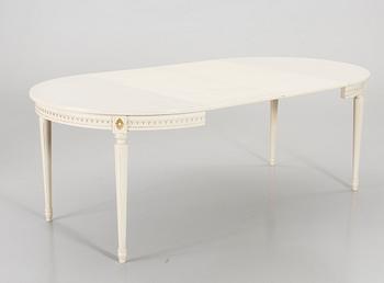 A Swedish gustavian style 5 pcs dining furniture.