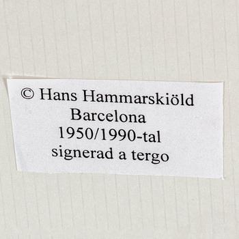 Hans Hammarskiöld, silver gelatin print, "Barcelona", signed verso.