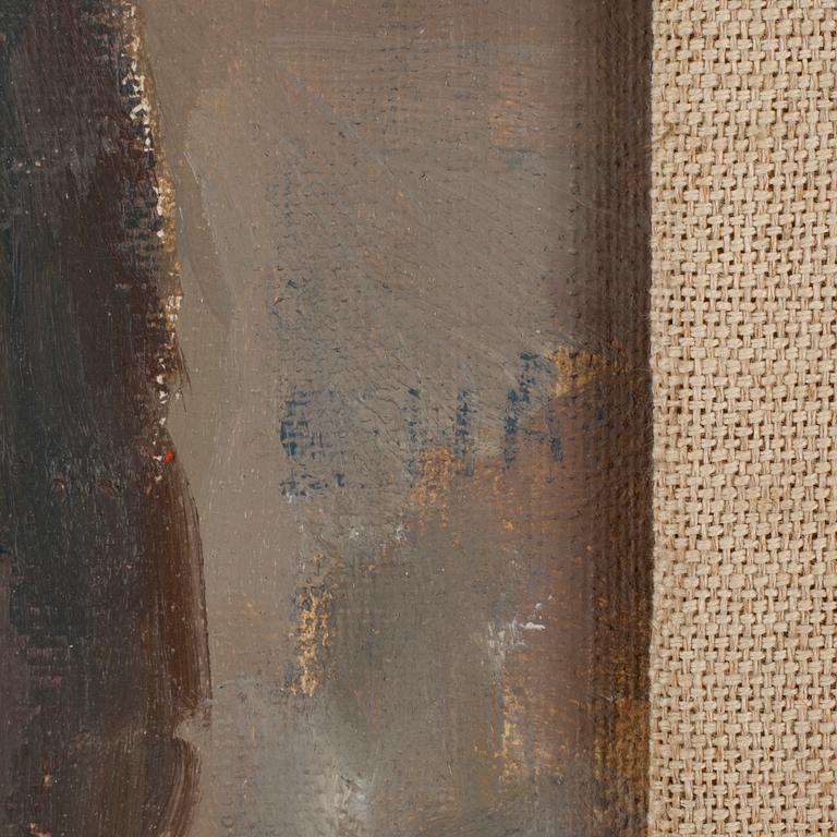 OKÄND KONSTNÄR, olja på pannå, sign E. Håfström.