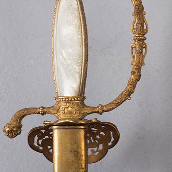 A small sword from the United Kingdoms of Sweden and Norway, second half of the 19th century.