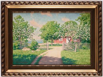 Johan Krouthén, Blooming apple tree.