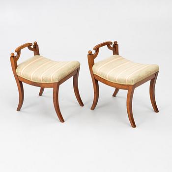 Banketter, ett par, empire, 1800-talets första hälft.