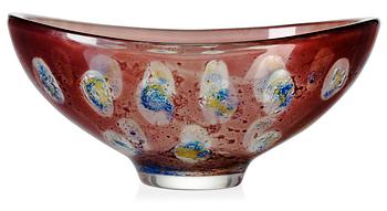 699. A Sven Palmqvist 'ravenna' glass bowl, Orrefors 1959.