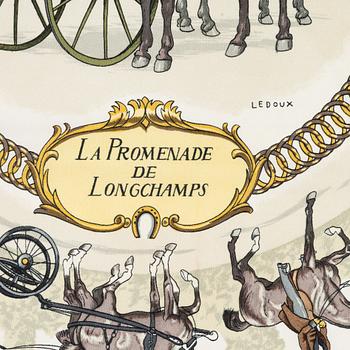 Hermès, scarf, "La Promenade de Longchamps".