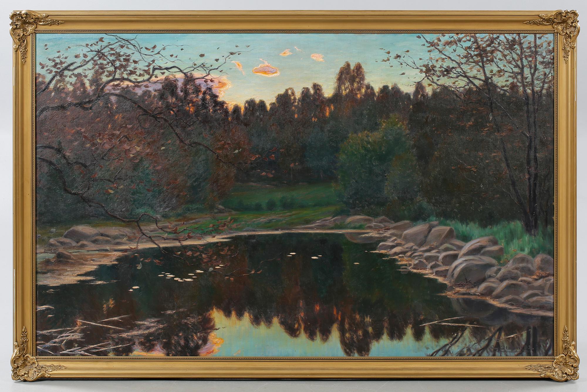 CARL WALDEMAR OLSON, olja på duk, signerad C Olson och daterad -02.