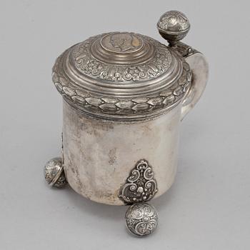 STOP, silver, Carl Gustaf Hallberg, Stockholm, 1943. Vikt 580 g.