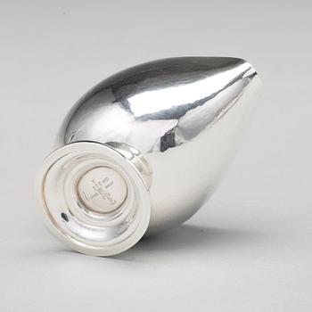 Johan Rohde, kaffeservis, 3 delar, Georg Jensen, Köpenhamn 1933-44, sterling, design nr 321 och 321 A.