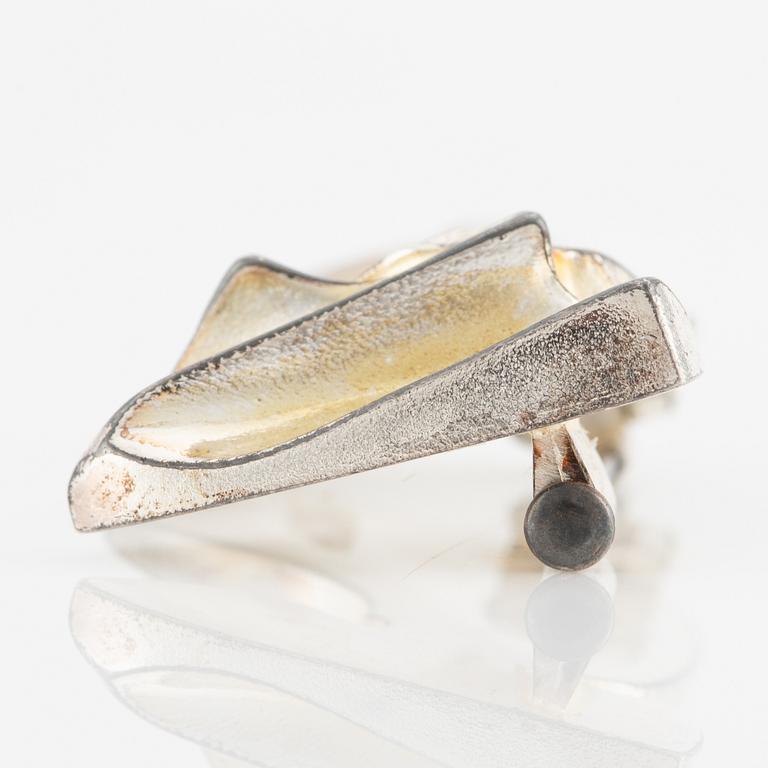 Lapponia, Brooch, sterling silver, designed by Björn Weckström, Finland 1981.